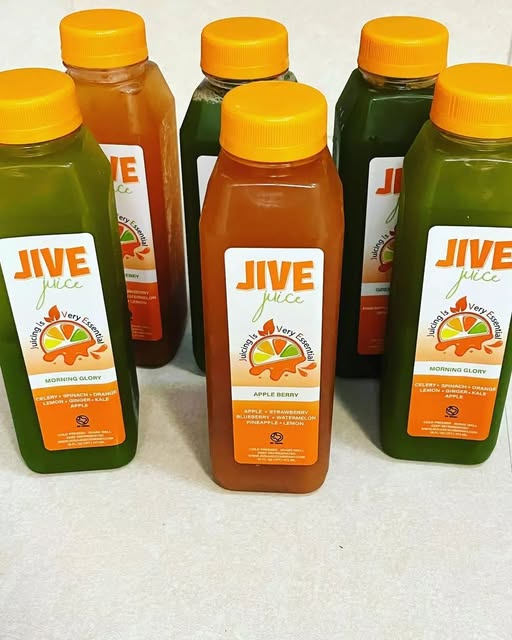 Fresh JIVE Juice bottles straight from the press