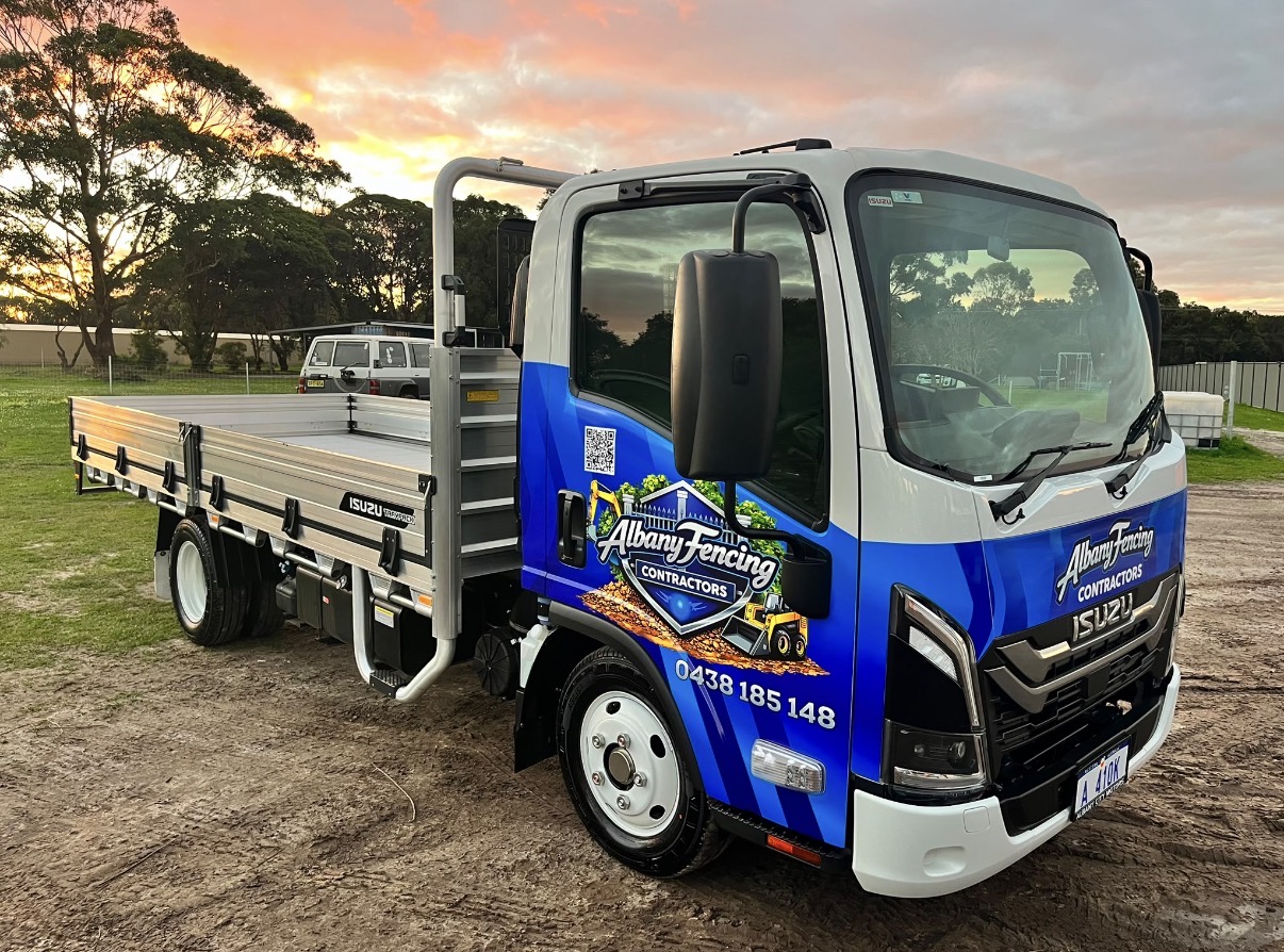 Albany Fencing Contractors branded truck