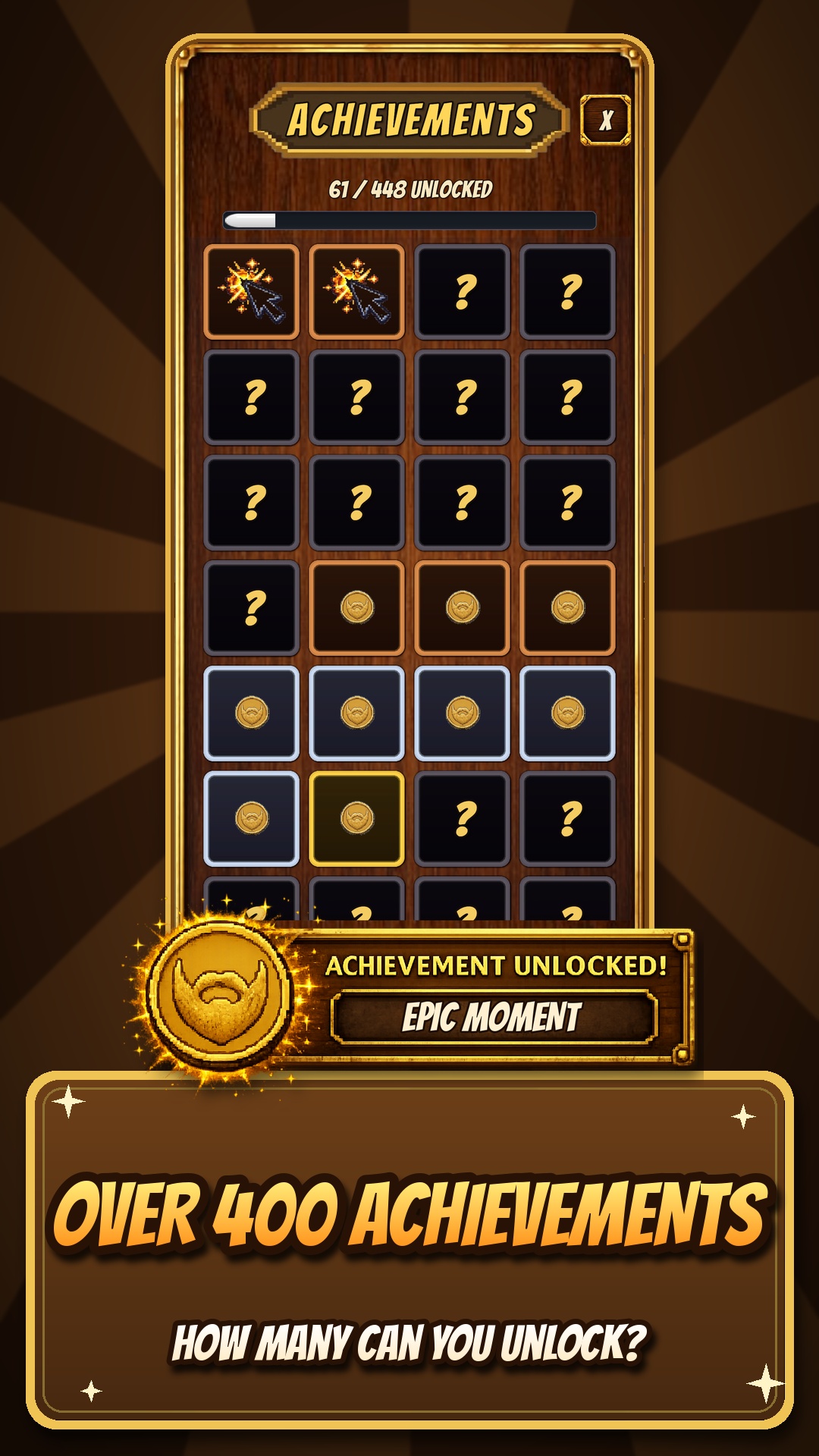Over 400 Achievements