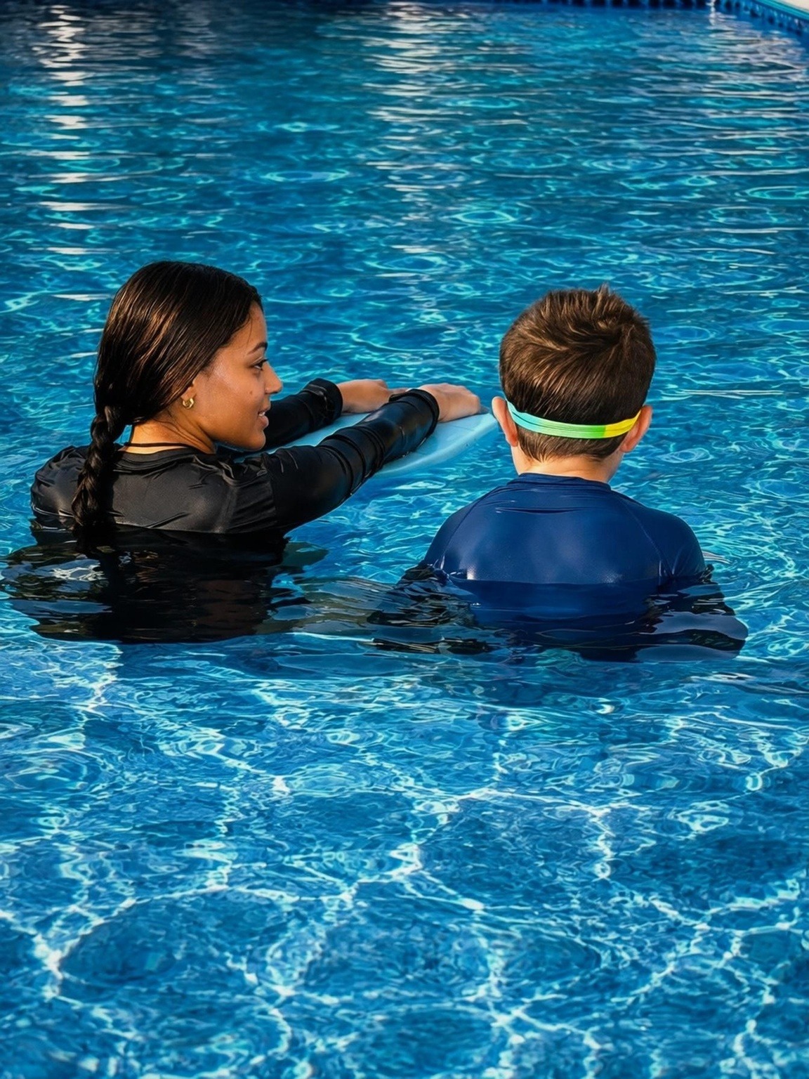 Our quiet indoor pool room where lessons happen