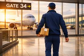 Aero Time Critical courier managing an urgent consignment