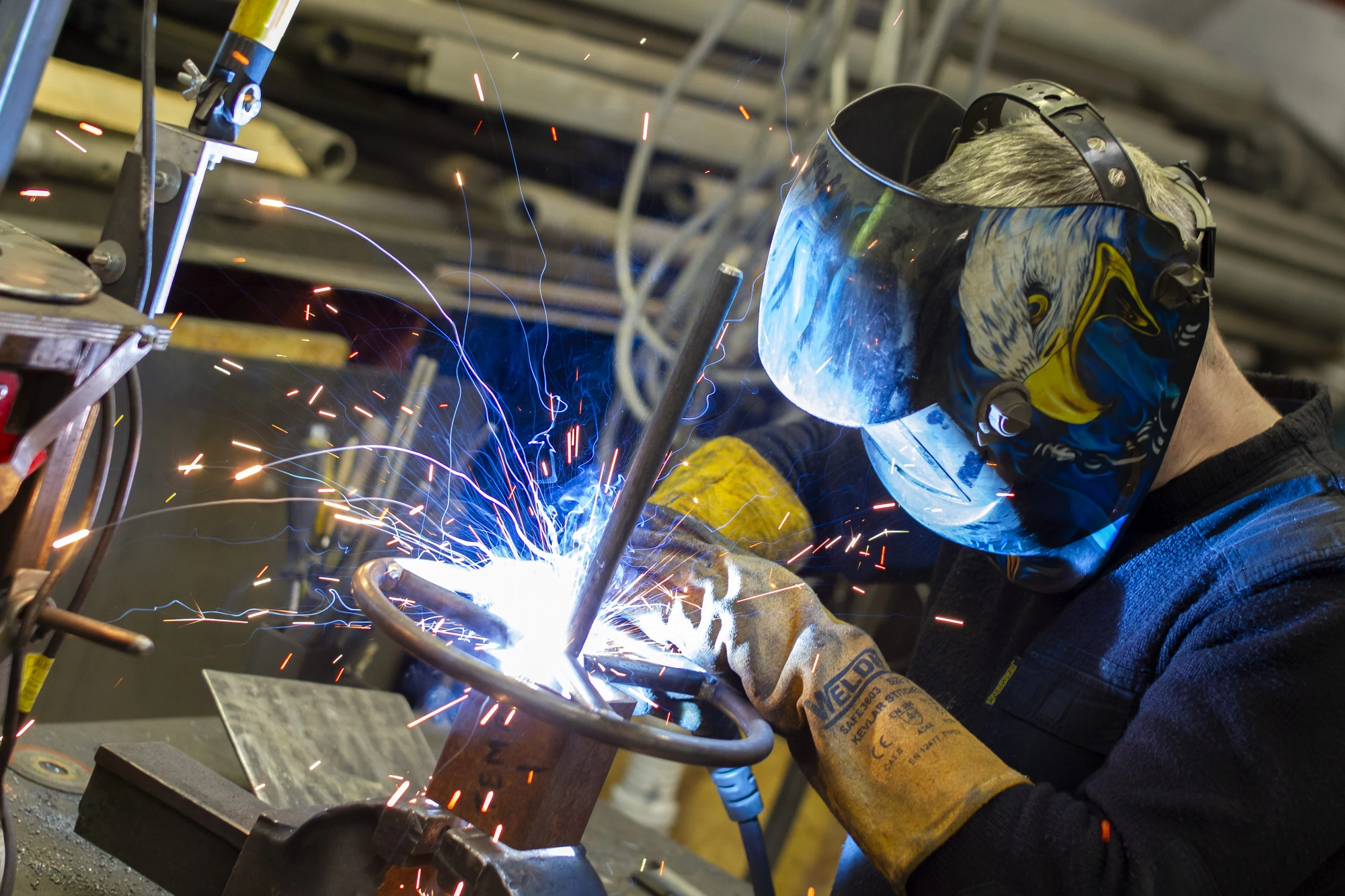 Welder at Work — Industrial Photography by Yellow, marketing agency Liverpool