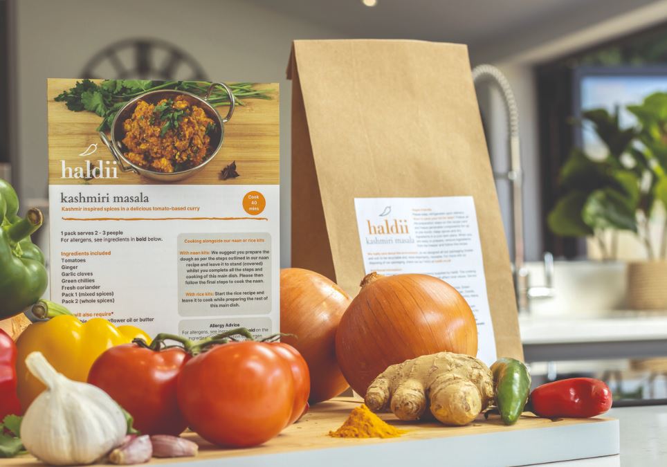 Haldii Kashmiri Masala — Packaging & Recipe Card by Yellow, marketing agency Liverpool