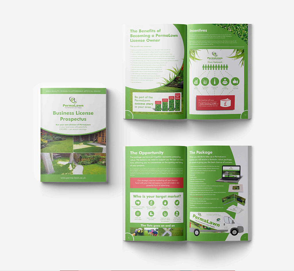 PermaLawn Prospectus — Brochure Design by Yellow, marketing agency Liverpool