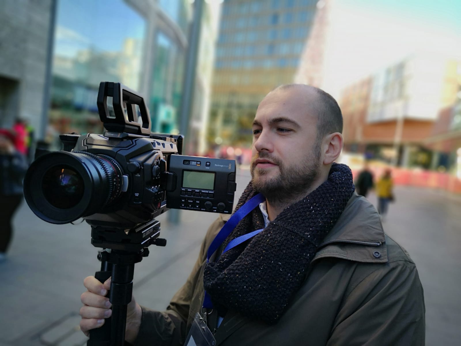 On-location camera work for a Yellow client shoot