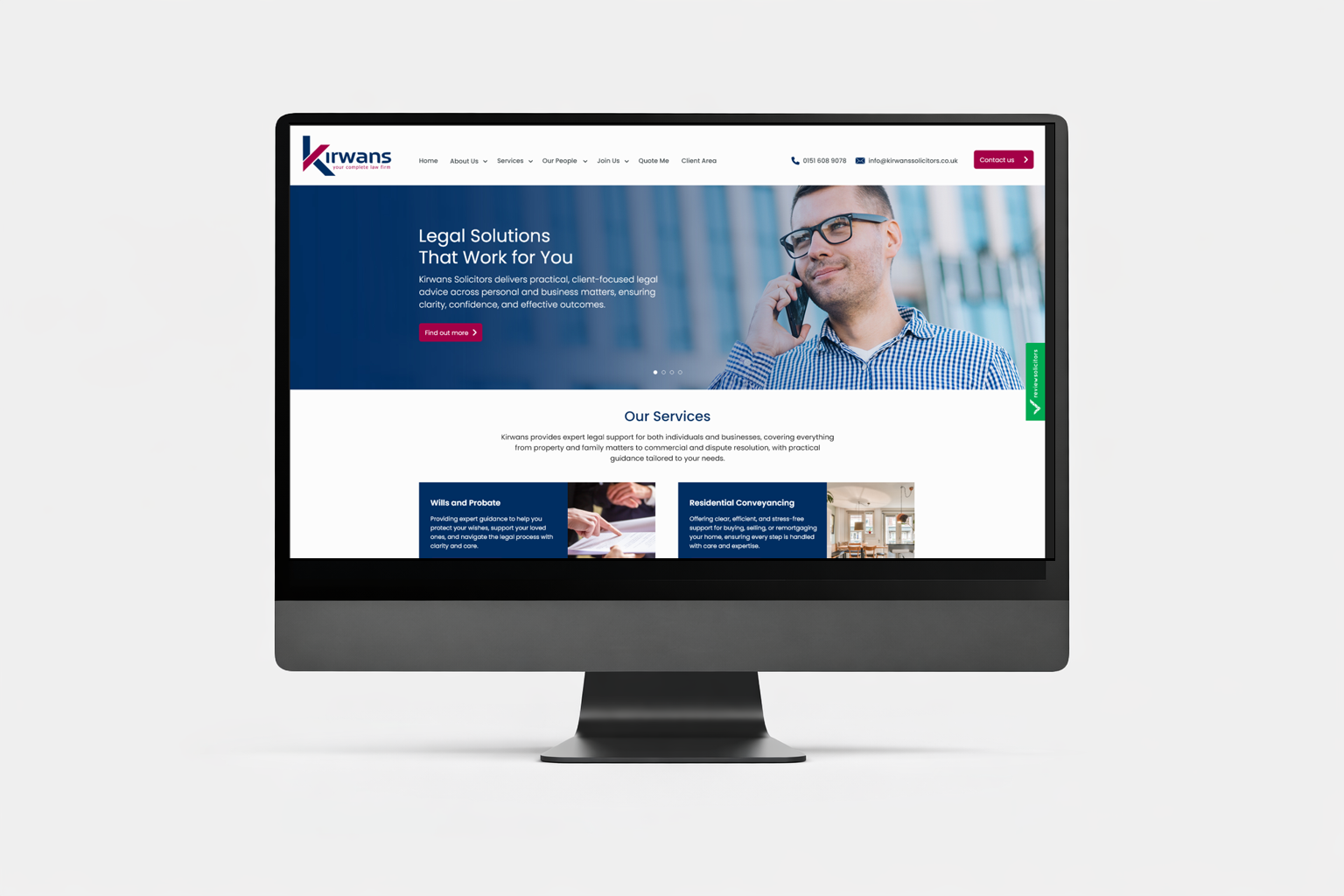 Kirwans Solicitors — Web Design by Yellow, marketing agency Liverpool