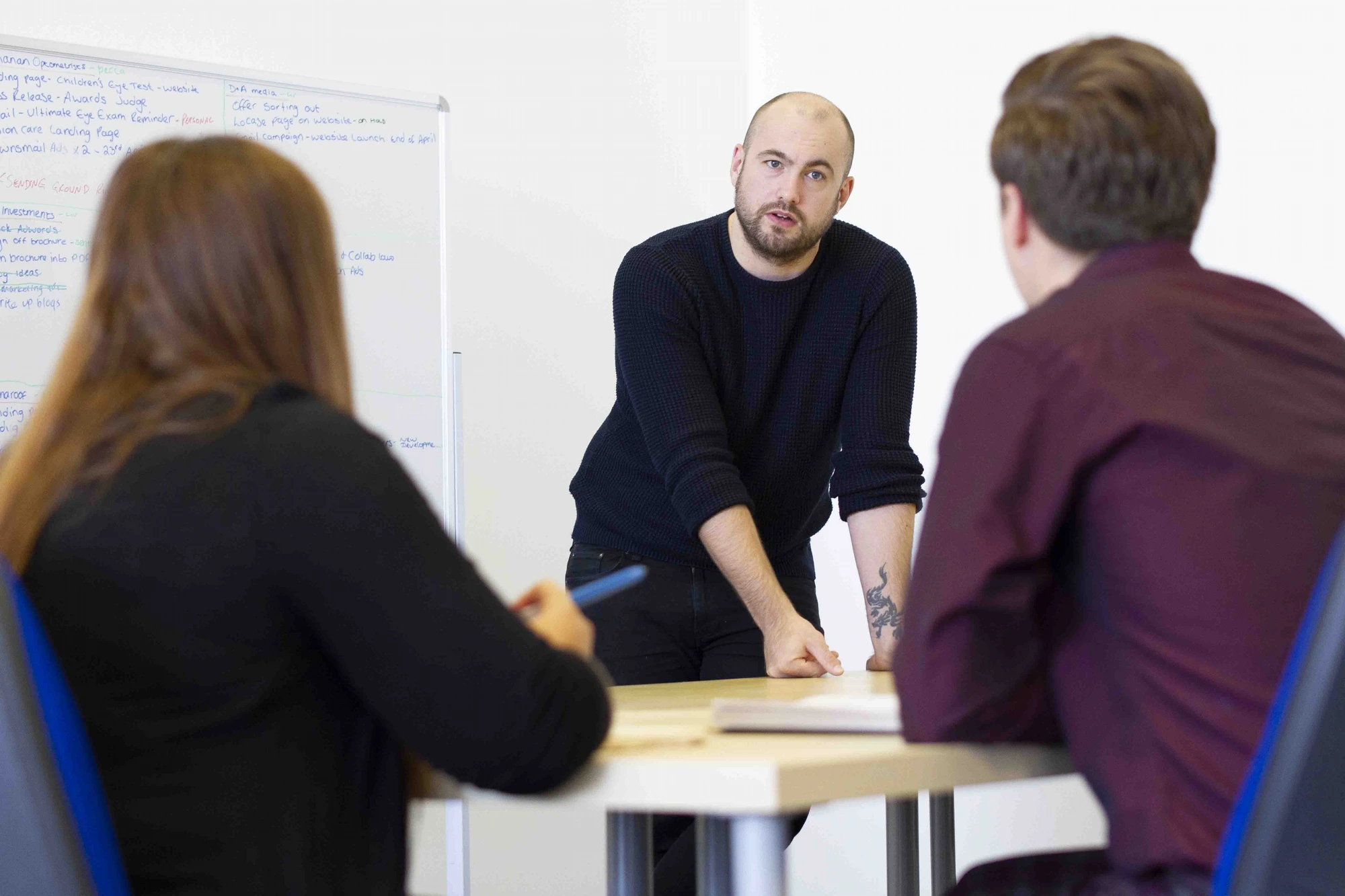 Marketing agency Liverpool client workshop in session at Yellow