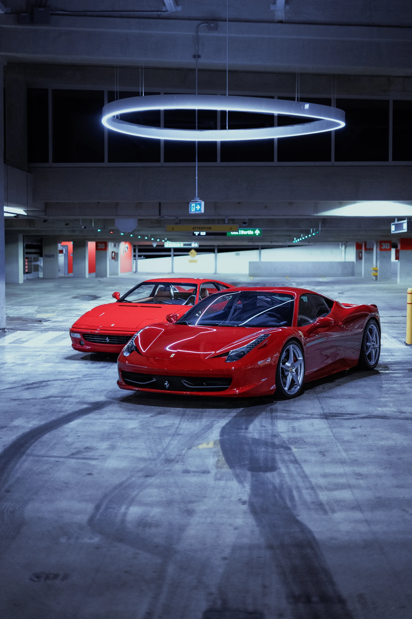 Ferrari garage shoot
