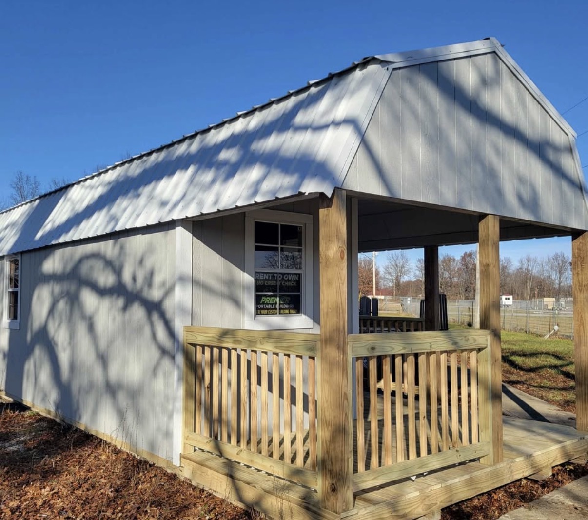12x32 Lofted Cabin with Porch