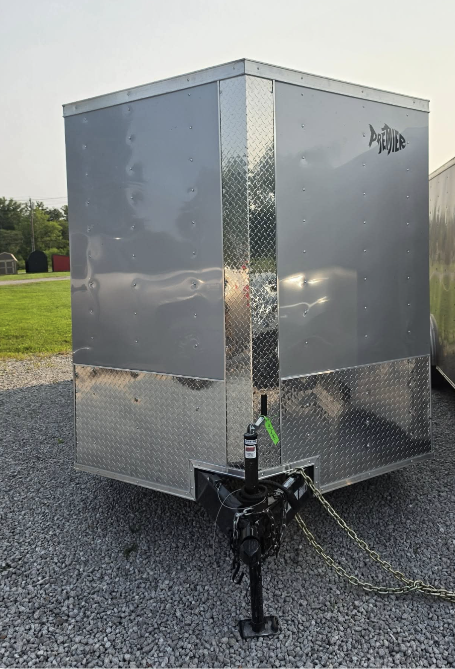 Premier 7x16 Enclosed Cargo Trailer — Silver