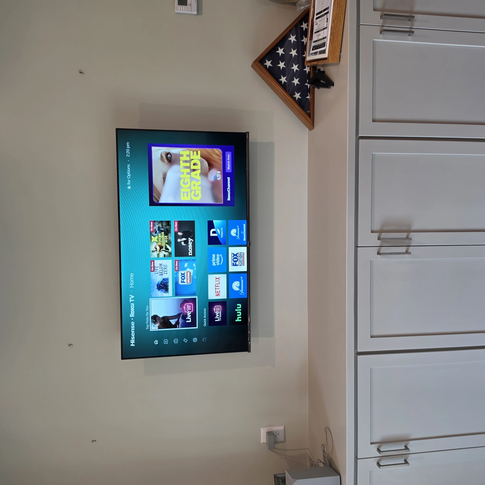 Family Room TV Mount after professional installation in Rocky Mount, NC