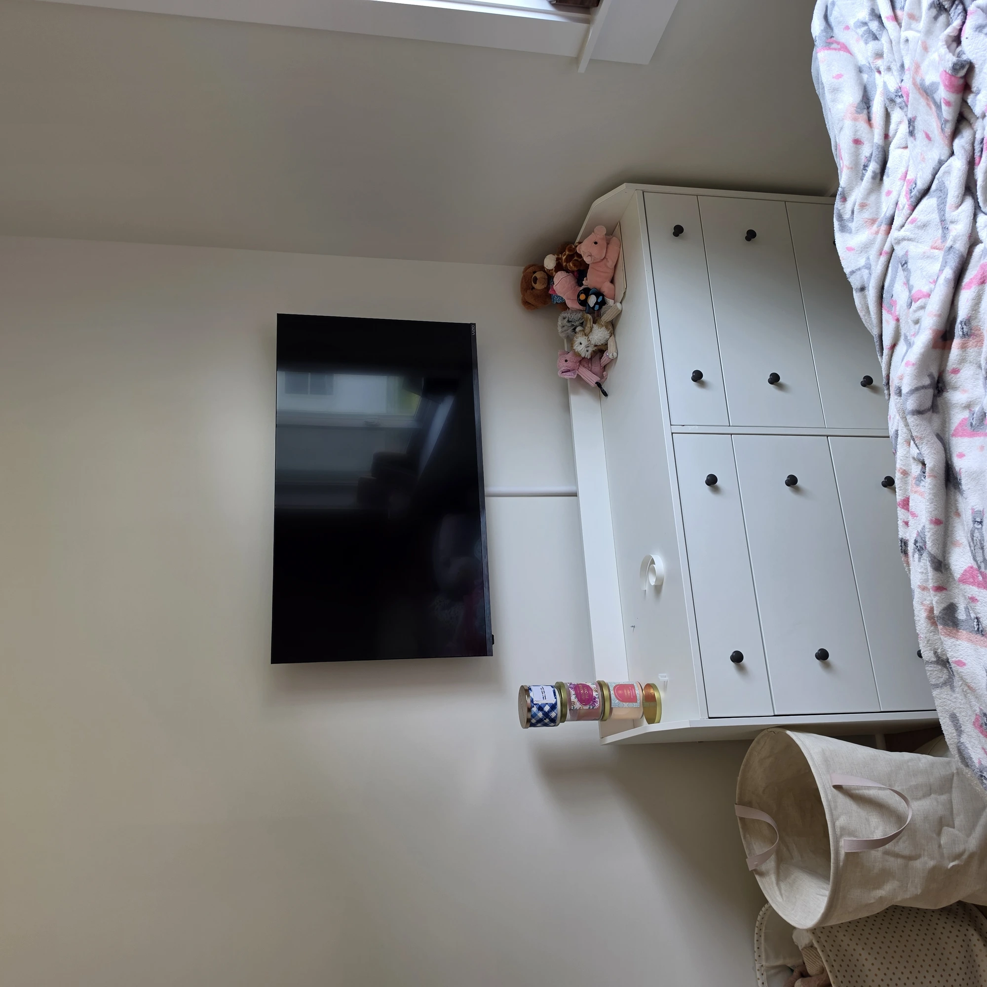 Bedroom TV Wall Mount after professional installation in Rocky Mount, NC