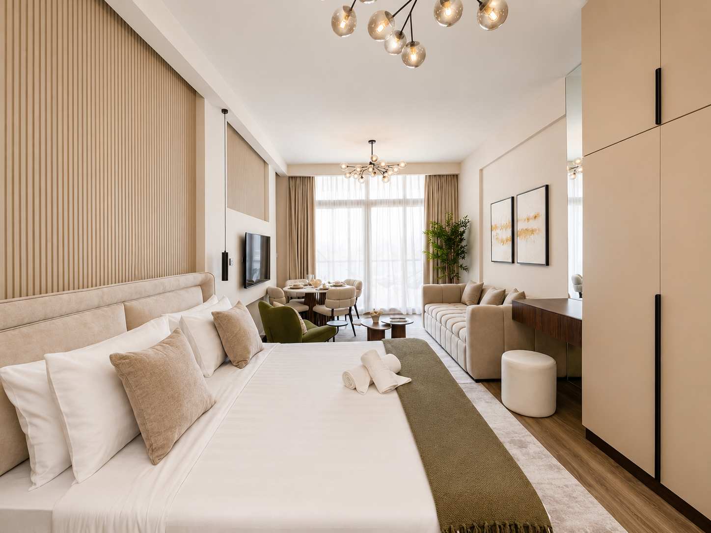 Designer palette of materials for a Dubai luxury renovation
