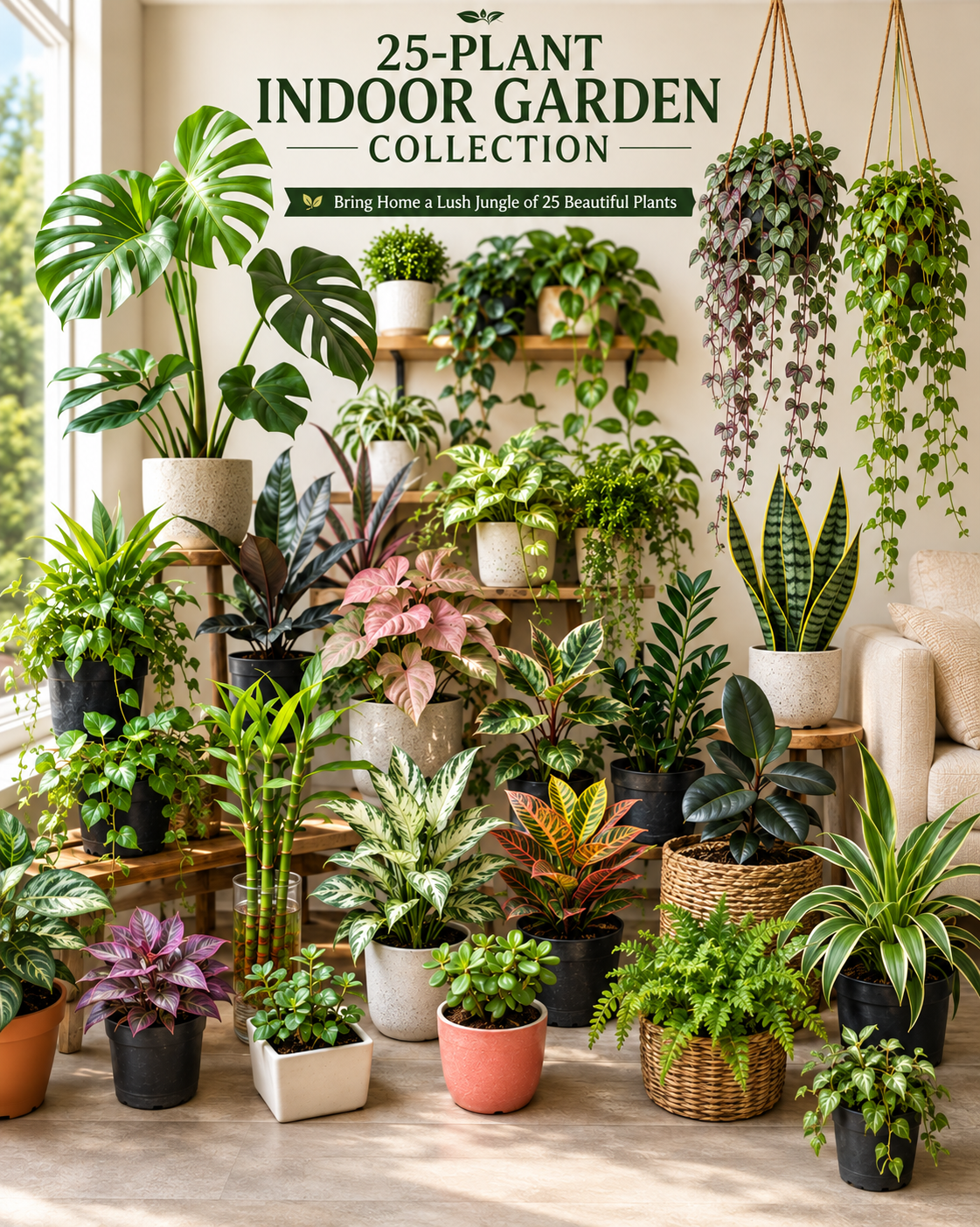 25-Plant Indoor Garden Collection