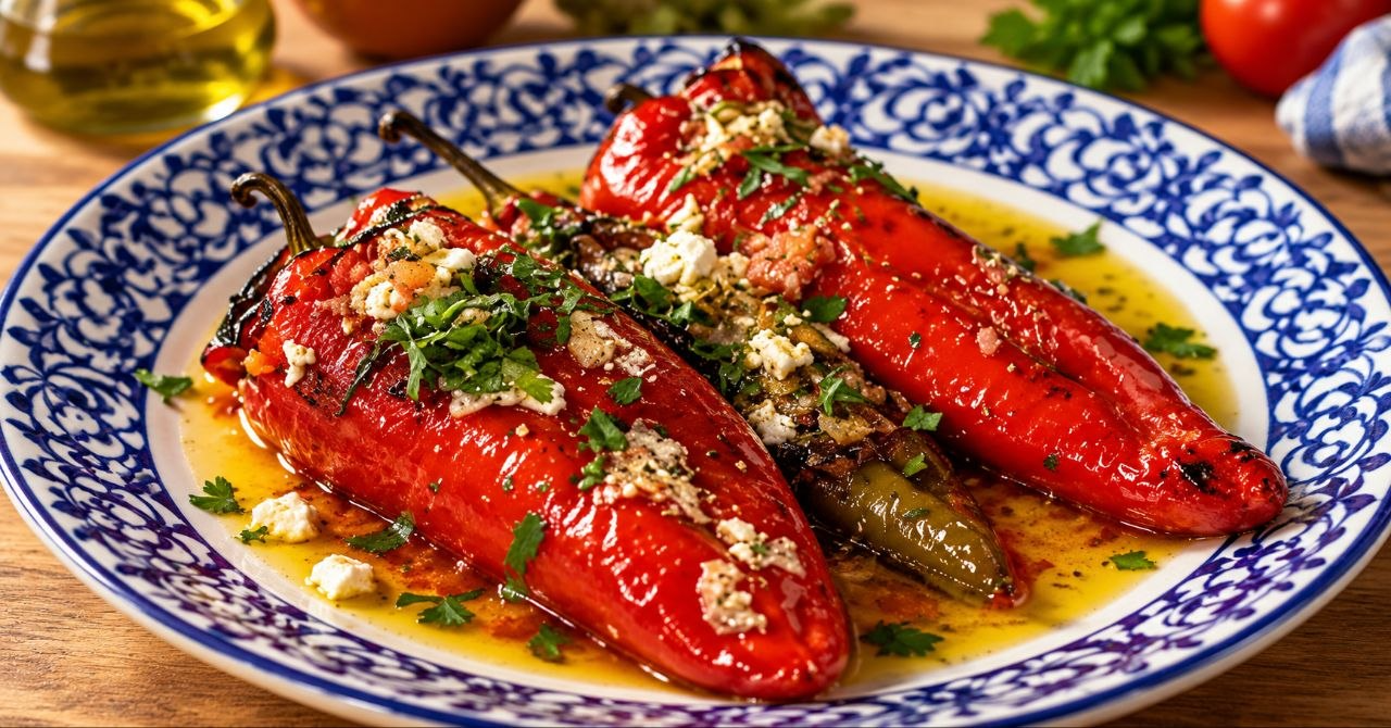 Stuffed Horn Peppers