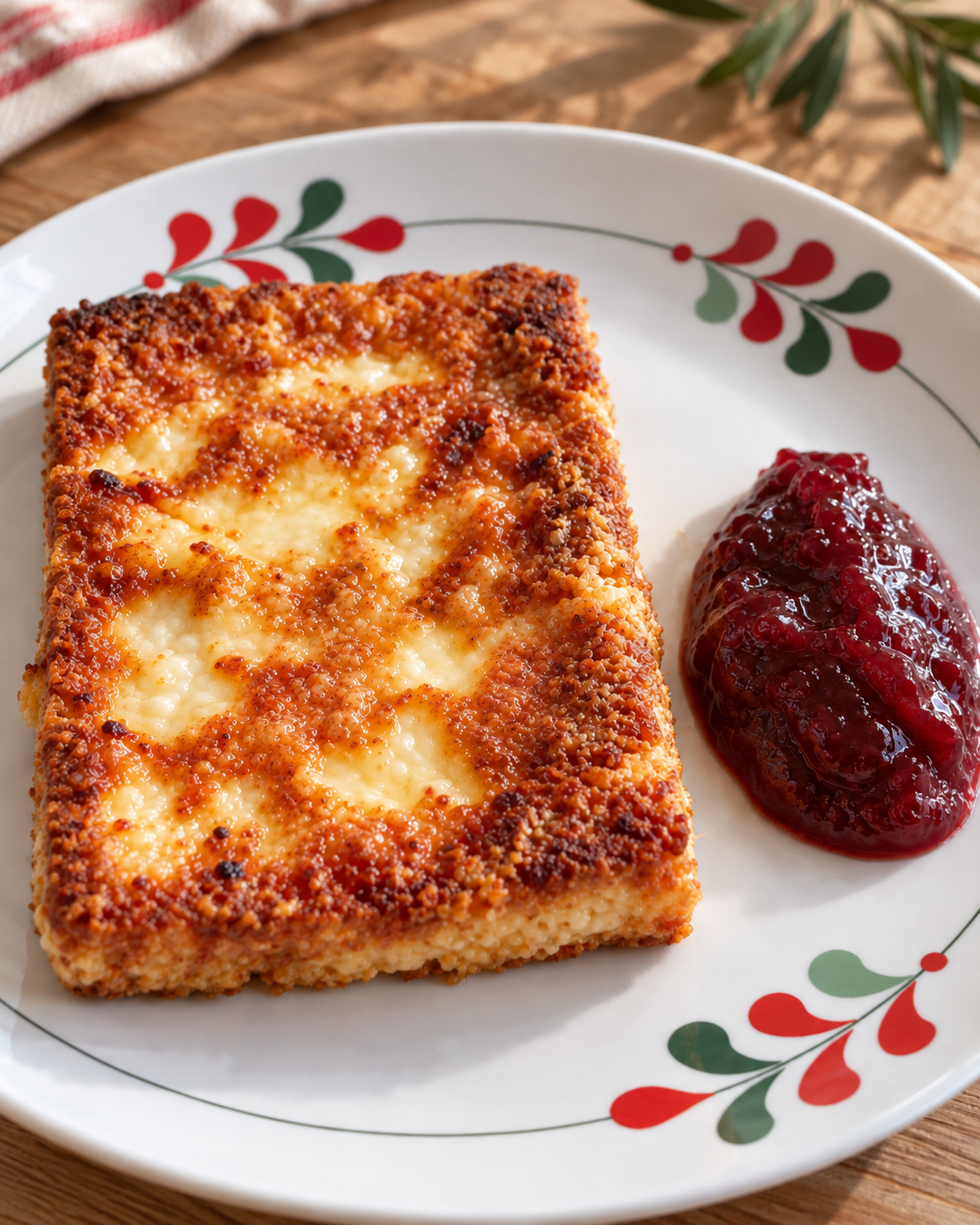 Saganaki with Grape Jam