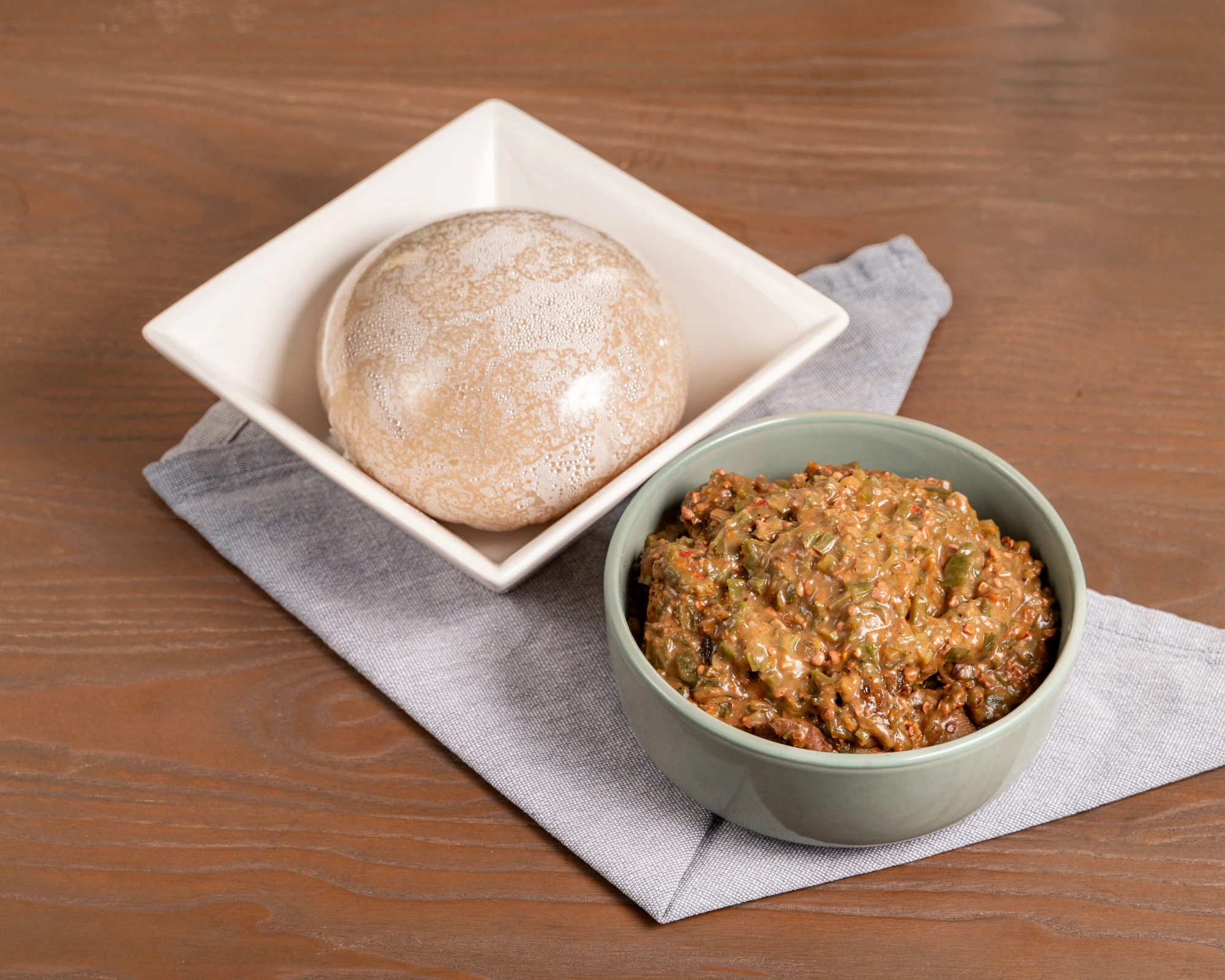Okra Soup & Fufu