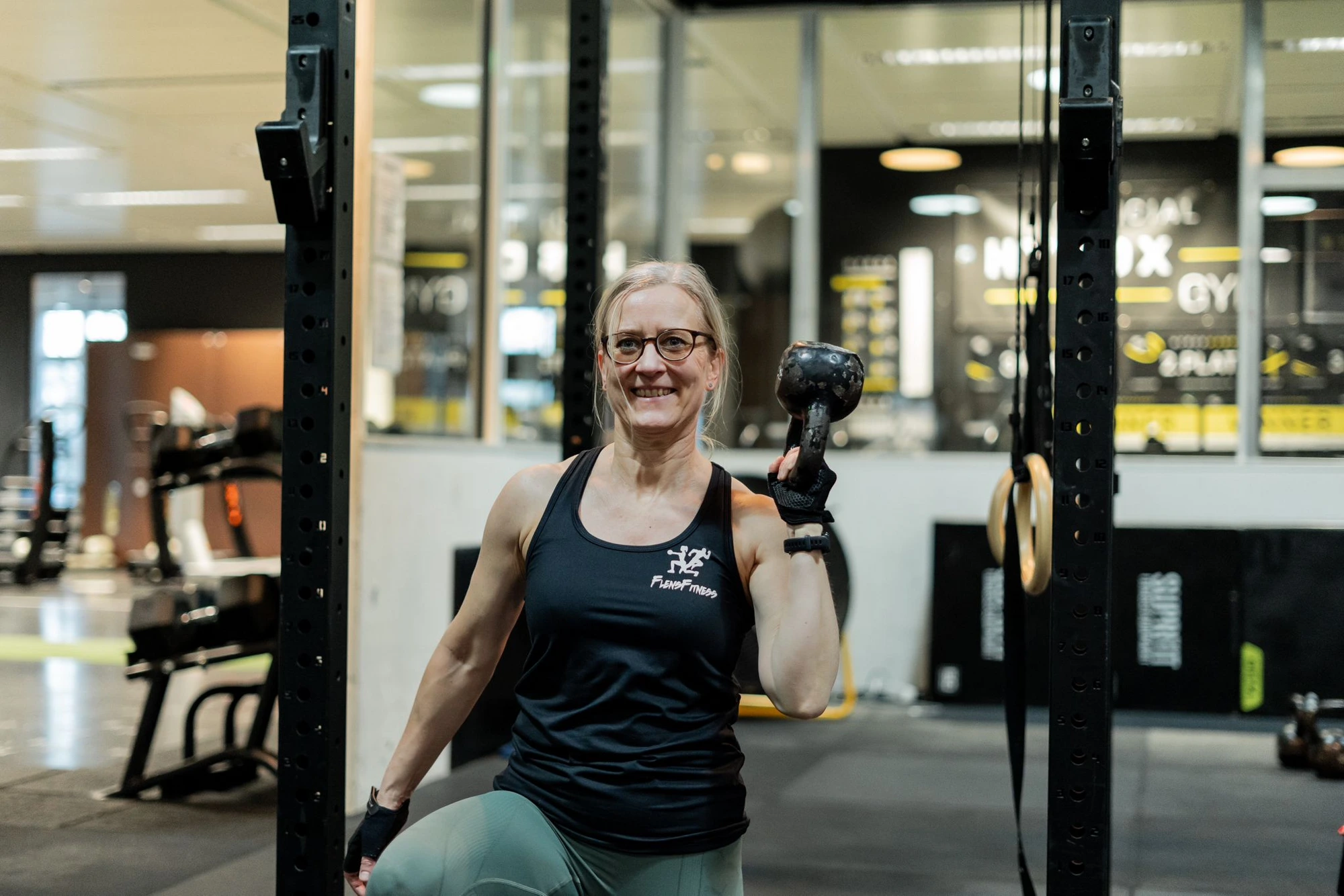 Angeleitetes Kettlebell-Training beim Probetraining bei Flensfitness