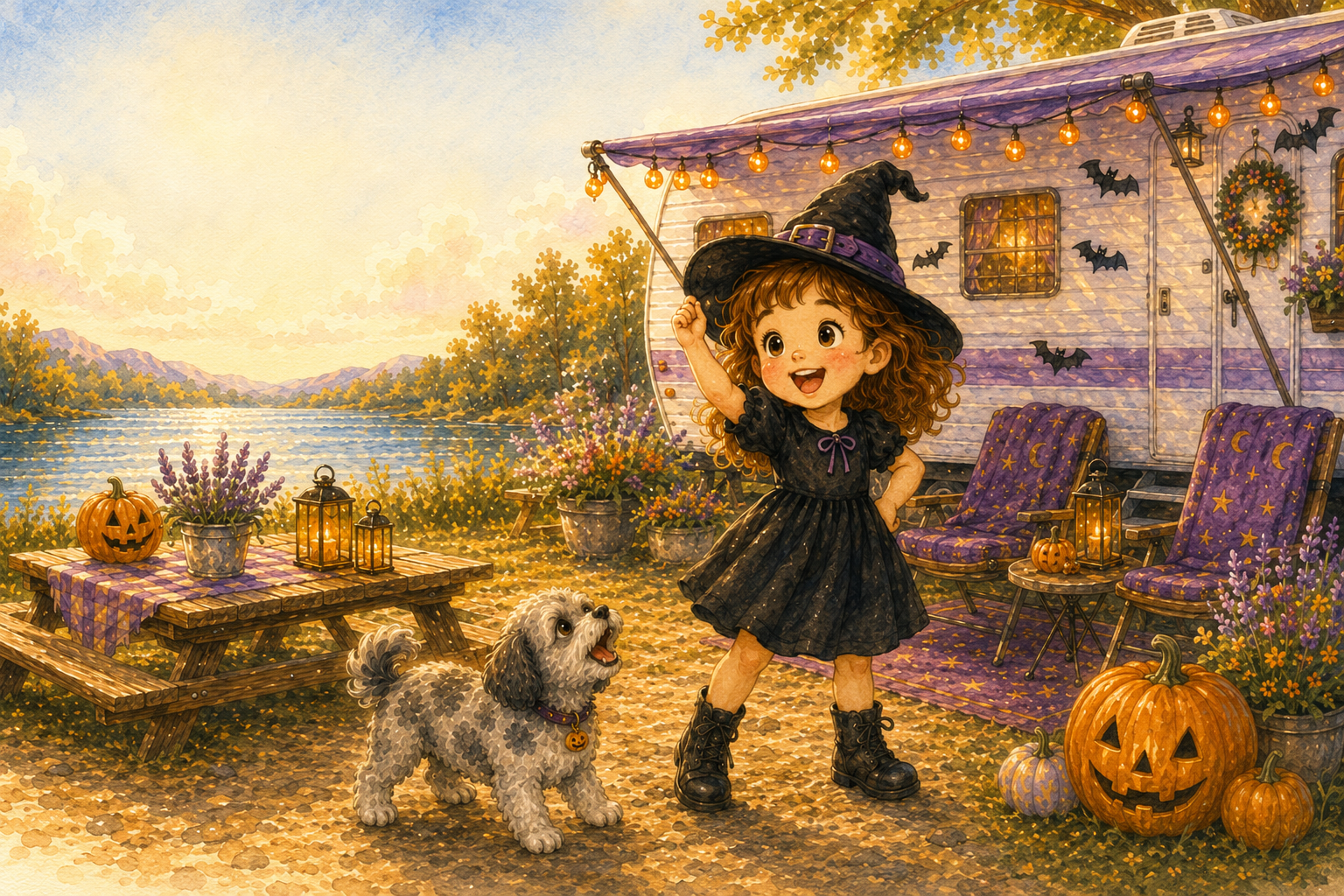 Illustration from Charlie's Halloween in July