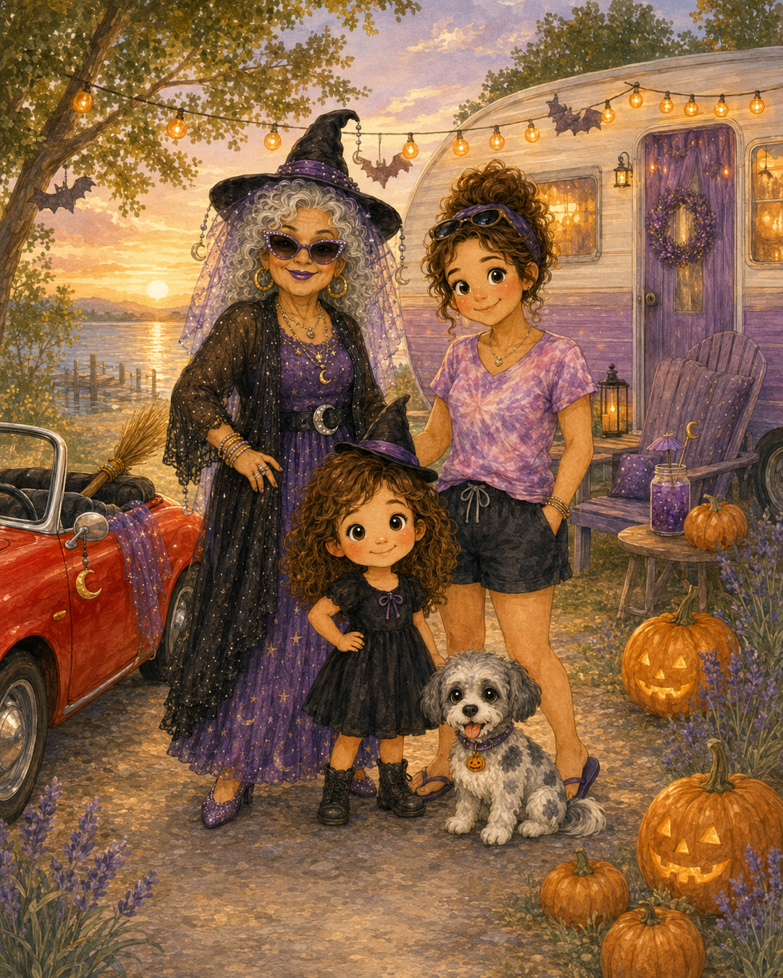 Illustration from Charlie's Halloween in July